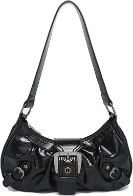 Women's Y2K Purse Shoulder Bag Top Handle Handbag Small Punk Hobo Clutch Purses Bags Trendy - Best Deal Finder