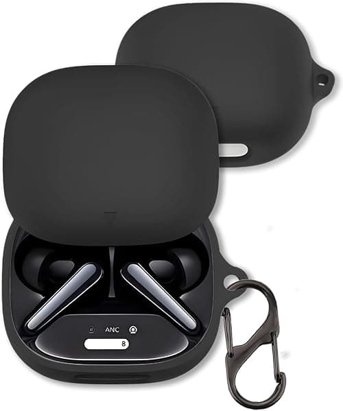 Soft Silicone Case Compatible with Anker Soundcore Liberty 4 Pro Wiresless Earbuds - Protective Shockproof Cover with Keychain on Amazon.ae - Price Tracker