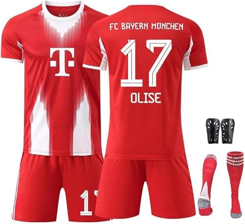 2025/26 Home BMFC Football Jersey Kit– OLISE #17 Signature Edition–Soccer Uniform Set with Shorts,Socks & Knee Pads–Athletic Training Gift for Men,Youth & Boys(16–3XL) on Amazon.ae - Price Tracker