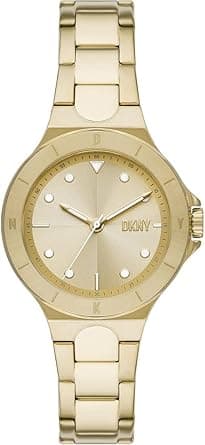 DKNY Chambers Damenuhr, Chronographenuhr mit Quarzwerk und Edelstahl-, Leder- oder Silikonarmband on Amazon.ae - Price Tracker