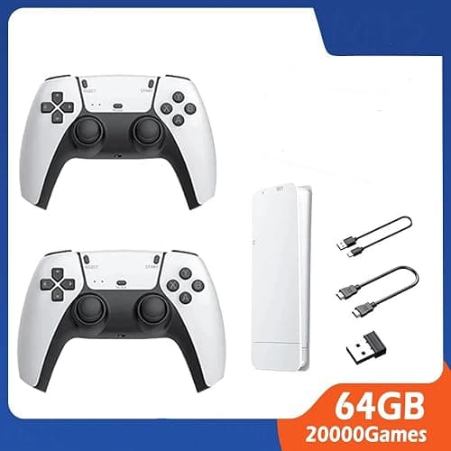 Wireless 2.4G High-Definition Arcade PSP – Home TV Mini Game Console | Compatible with PS5 Handle | 64GB Storage with 15,000 Pre-Loaded Games على أمازون - دليلك لأفضل العروض