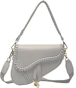 PURFANREE Women Trendy Saddle Shoulder Bag Clutch Purse Underarm Handbag Satchel HandBag Crossbody Bag - Best Deal Finder
