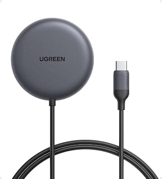 UGREEN Qi2 25W Wireless Charging Pad Portable Magsafe Fast Charger | Braided USB-C Cable Portable Magsafe Fast Charger for iPhone 17 Pro Max, AirPods on Amazon.ae - Price Tracker