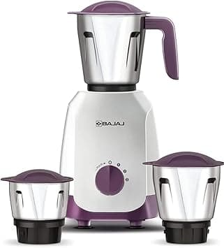 BAJAJ Ninja Series Elegance 500W Mixer Grinder – Stylish Purple, Powerful Motor, Durable Jars, Multi-Purpose Kitchen Appliance on Amazon.ae - Price Tracker