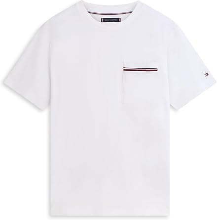 Tommy Hilfiger Mens GLOBAL STRIPE PIQUE S/S T-Shirt (pack of 1) on Amazon.ae - Price Tracker