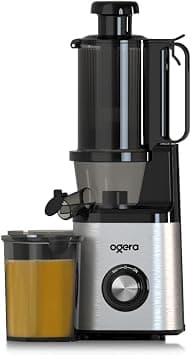 Slow Juicer 250W | Cold Press Masticating Juicer Extractor | 1L Capacity | 100% Copper Motor | Low Oxidation Juice Maker for Fruits & Vegetables | OG1601SJ Silver على Amazon.ae - متتبع الأسعار
