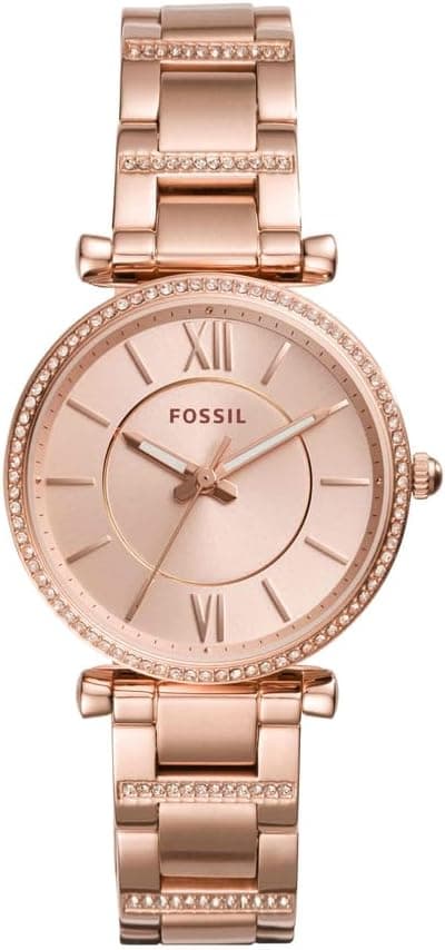 Fossil Analog Rose Gold Dial Women's Watch-ES4301 on Amazon.ae - Price Tracker