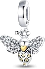 LNQOBU 925 Sterling Silver Charms for Bracelets and Necklaces Dangle Pendants Beads Sports Charms Family Charms Jewelry Gift (With one Spacer Beads) - Best Deal Finder