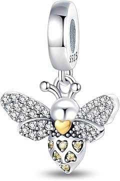 LNQOBU 925 Sterling Silver Charms for Bracelets and Necklaces Dangle Pendants Beads Sports Charms Family Charms Jewelry Gift (With one Spacer Beads) - Amazon.ae Price Tracker