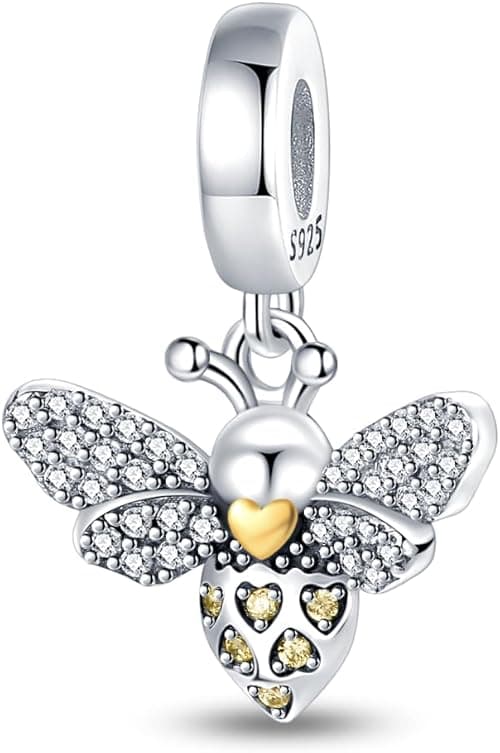 LNQOBU 925 Sterling Silver Charms for Bracelets and Necklaces Dangle Pendants Beads Sports Charms Family Charms Jewelry Gift (With one Spacer Beads) on Amazon.ae - Price Tracker