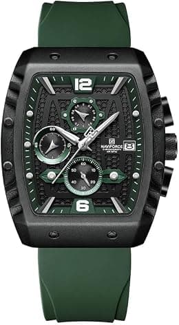 NAVIFORCE Men Analog Sports Chronograph Date Silicon Strap Quartz Watch -NF8025 - Best Deal Finder