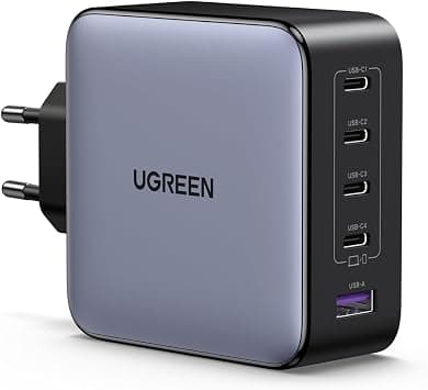 UGREEN Nexode USB C Charger 100W 5 Port GaN Charger Multiple PD Chargers Multi Ports Supports PPS 45W Compatible with MacBook Pro/Air, HP Laptop, iPad Pro/Air, iPhone 16-8 Series, Galaxy S24 on Amazon.ae - Price Tracker