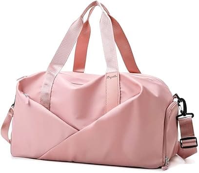 FC22 Sports Gym Bag for Women, Workout Duffel Bag Travel Bags Swim Sports Travel Gym Bag with Dry Wet Pocket and Shoe Compartment Travel bag Yoga Bag (Pink) on Amazon.ae - Price Tracker