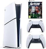 Sony PlayStation 5 Slim Disc with Extra Dualsense White Controller and FC26 - International Version - متتبع أسعار Amazon.sa