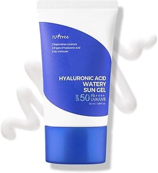 ISNTREE Hyaluronic Acid Watery Sun Gel 50 ml | SPF 50+ PA++++ | Korean Sunscreen | Lightweight & Hydrating Gel | No White Cast | Daily UV Protection - Best Deal Finder