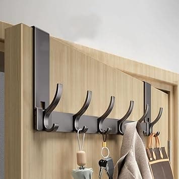 Over The Door Hooks, 12-Hook Door Hanger Organizer for Bathroom & Bedroom, Heavy Duty Over Door Towel Rack, Coat Hat Bag Hanger with Rust-Resistant Hooks, Space-Saving Home Storage Solution - Amazon.ae Price Tracker