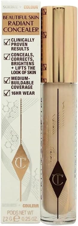 Charlotte Tilbury Beatiful Skin Radiant Concealer | 7.2g | 4.5 Fair, Pack of 1 - متتبع أسعار Amazon.sa