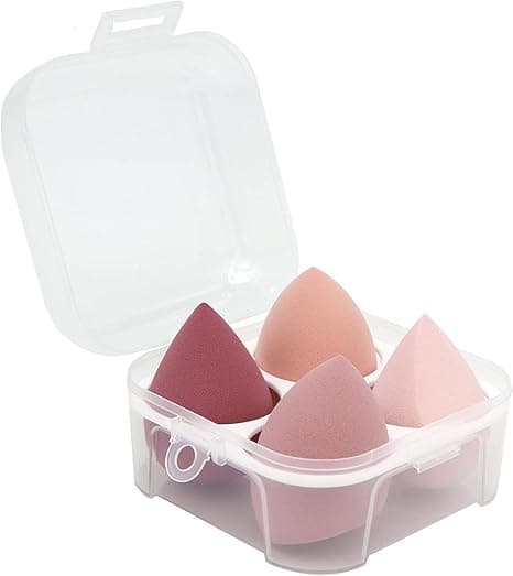 MOMENT 4 Pieces Makeup Sponge Set Beauty Blender Sponges Makeup Eggs with Case Latex-Free Vegan Foundation Applicator Makeup Puff for Powder Cream on Amazon.ae - Price Tracker