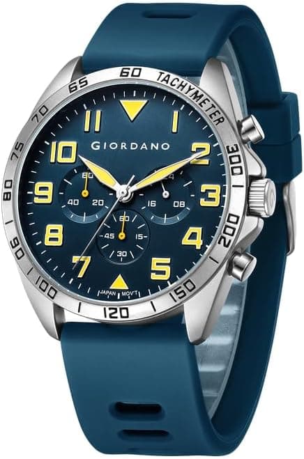 Giordano Analog Stylish Watch for Men & Boys Water Resistant Fashion Watch Round Shape with Multi-Functional Wrist Watch to Compliment Your Look/Ideal Gift for Male - GZ-50092 on Amazon.ae - Price Tracker