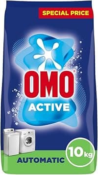 OMO Automatic Powder Laundry Detergent, Active,up to 100% stain removal in 1 wash*, 10 Kg, Packaging may vary - Amazon.ae Price Tracker