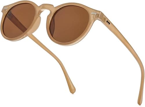 Vintage Polarized Sunglasses for Men Women Round Retro Classic Fashion Eyewear UV400 Protection Sun Glasses على Amazon.ae - متتبع الأسعار