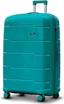 Extra Large 32-Inch Lightweight PP Luggage Bag | Unbreakable Hard Shell Travel Suitcase with 40KG Capacity, Spinner Wheels, Security Lock, Trolley Bag (Ceramic PP, Light Green) on Amazon.ae - Price Tracker