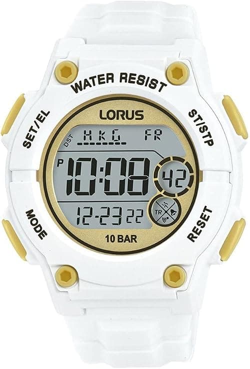 LORUS Men's Digital Quartz Watch with Silicone Strap, Blue على Amazon.ae - متتبع الأسعار