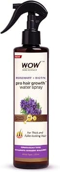 WOW Skin Science Rosemary + Biotin Pro Hair Growth Water Spray | Thicker & Fuller Hair | Rosemary Water For Hair Growth | No Parabens, Sulphates or Silicones | 200 ml on Amazon.ae - Price Tracker