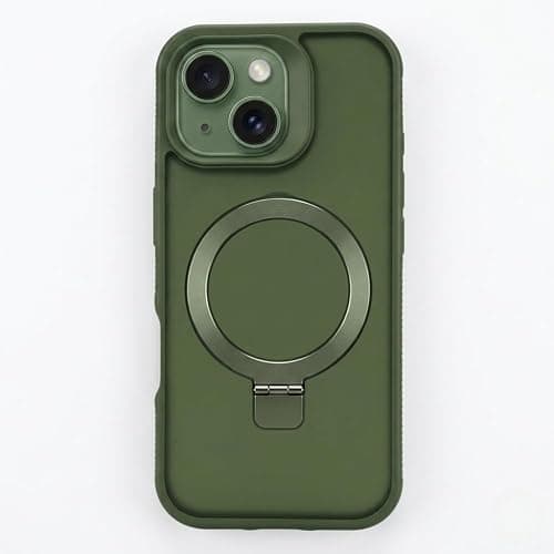 Magnetic Stand Case for iPhone 14 Plus / 15 Plus, Shockproof Slim Hybrid TPU Cover with Grip & Ring, Matte | Aegis GripStand Pro Case on Amazon.ae - Price Tracker