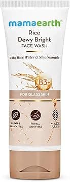 Mamaearth Rice Dewy Bright Face Wash With Rice Water & Niacinamide for Korean Glass Skin Glow – Hydrates, Brightens & Evens Skin Tone | Reduces Dark Spots & Dullness, Boosts Radiance, All Skin, 100ml on Amazon.ae - Price Tracker