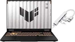 اسس لابتوب العاب تي يو اف 16 انش FHD+ 165Hz | انتل كور i7-14650HX | انفيديا جيفورس RTX 5060 | اضاءة خلفية | 32GB RAM DDR5 | 1024GB SSD | جيجر جراي | ويندوز 11 هوم | حزمة مع موزع USB 3.0 - دليلك لأفضل العروض