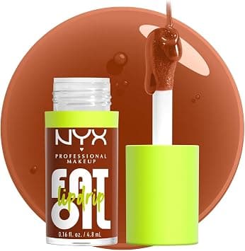 NYX PROFESSIONAL MAKEUP Fat Oil Lip Drip, Moisturizing, Shiny, Vegan Tinted Lip Gloss, Non-Sticky Finish, 12H Hydration, Squalane, Raspberry and Cloudberry Oils - SCROLLIN - Best Deal Finder