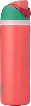 Owala FreeSip Insulated Stainless Steel Water Bottle with Straw for Sports, Travel, and School BPA-Free Sports Water Bottle, 24 oz, Strawberry Field - Best Deal Finder