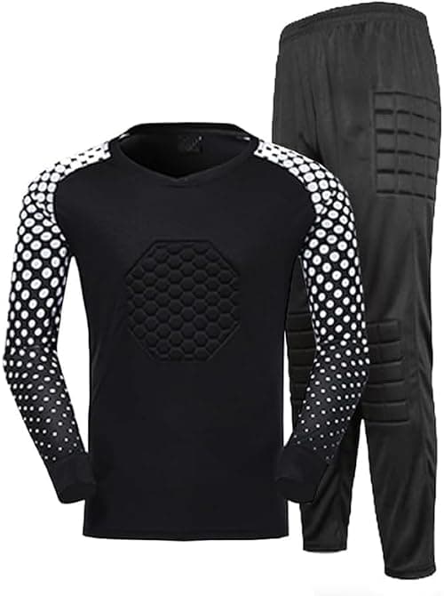 Kids Boys Children's Football Goalkeeper Kit Thickened Protective Long-Sleeved Top and Trousers with Padded Waistband Football Training Kit on Amazon.ae - Price Tracker