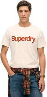SUPERDRY Mens CLASSIC CORE LOGO SHADOW TEE Classic (pack of 1) - Best Deal Finder