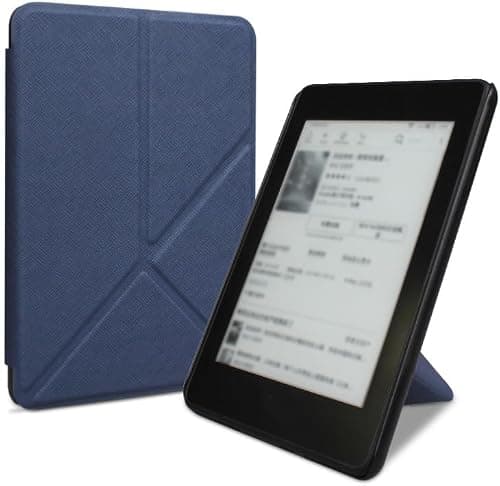 Compatible with 7-inch Kindle Paperwhite 12th Gen Case Cover Lightweight Shell Foldable Cover with Auto Wake/Sleep & Multi-Viewing Angles Protection Shell for Paperwhite e-Reader 2024 (Blue, 7-Inch) على Amazon.ae - متتبع الأسعار