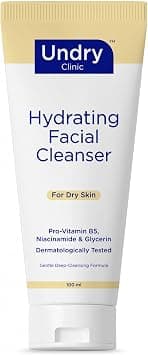 Undry Hydrating Facial Cleanser for Dry Skin (100 ml) Gentle Deep-Cleansing Facewash Cleanser for Face, Non-Drying Face Wash for Women & Men Face Wash with Niacinamide, Pro-Vitamin B5 & Glycerin on Amazon.ae - Price Tracker