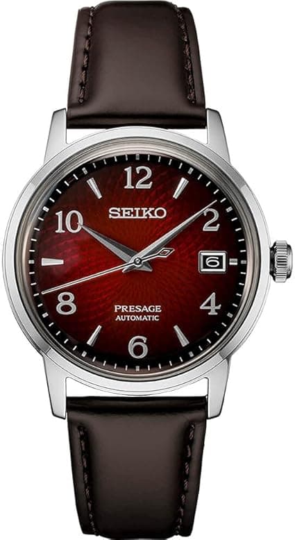 SEIKO Automatic Watch for Men - Presage Cocktail Time - Patterned with Golden Numerals and Date Calendar, 50m Water-Resistant on Amazon.ae - Price Tracker