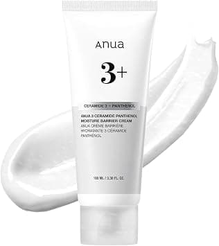 ANUA 3 Ceramide Panthenol Moisture Barrier Cream, Hydrating Face Moisturizer for Normal Skin, Panthenol, Ceramide, Centella for Skin Barrier Non Comedogenic, Korean Skincare (100ml/ 3.38 fl. oz.) - Best Deal Finder