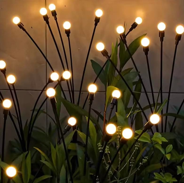 GENZY Solar Garden Lights, Bright, Upgraded, New, IP65, Outdoor Waterproof, 8 LED Solar Swaying Light, Firefly Lights, Outdoor Decoration Lights, Garden Decor, Solar Lights for Yard, Pathway - 2 Pack on Amazon.ae - Price Tracker