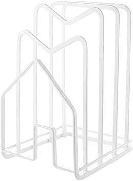 Chopping Board Storage Rack, Versatile Chopping Board, Pot, Pan, Lid Stand, Holder, Organiser, Pot Lid Organiser, Kitchen Organiser, Shelf for Pot Lids, (White) on Amazon.ae - Price Tracker