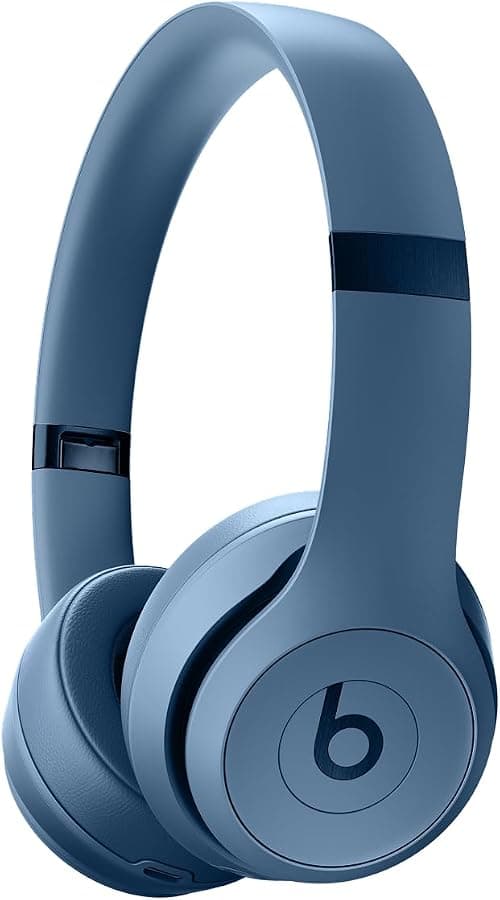 Beats Solo 4 – Wireless Bluetooth On-Ear Headphones, Apple & Android Compatible, Up to 50 hours of Battery Life – Slate Blue on Amazon.ae - Price Tracker