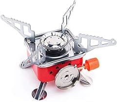 SPORTLIMIT Cluemart Gas Stove Camping Stove Folding Furnace 2800W Outdoor Stove Picnic Cooking Gas Burners Backpacking Furnace Butane, Red,Aluminium - Amazon.ae Price Tracker
