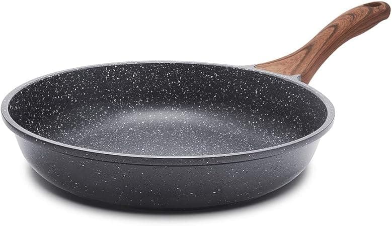 SENSARTE Nonstick Frying Pan Skillet, Swiss Granite Coating Omelette Pan, Healthy Stone Cookware Chef's Pan, PFOA Free 24 Cm on Amazon.ae - Price Tracker