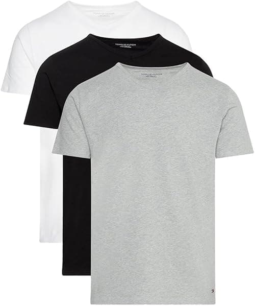Tommy Hilfiger Stretch Vn Tee Ss 3Pack Men Underwear Tops MULTI Size LG on Amazon.ae - Price Tracker