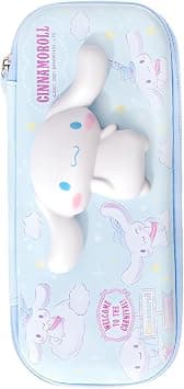 Cute Pencil Case for Girls, Double Layer Pu Leather Pencil Pouch with Double Zipper, Kawaii Stationery, Cartoon Makeup Bag, Pen Case Large Capacity Stationery Bag for School Supplies, Blue على Amazon.ae - متتبع الأسعار