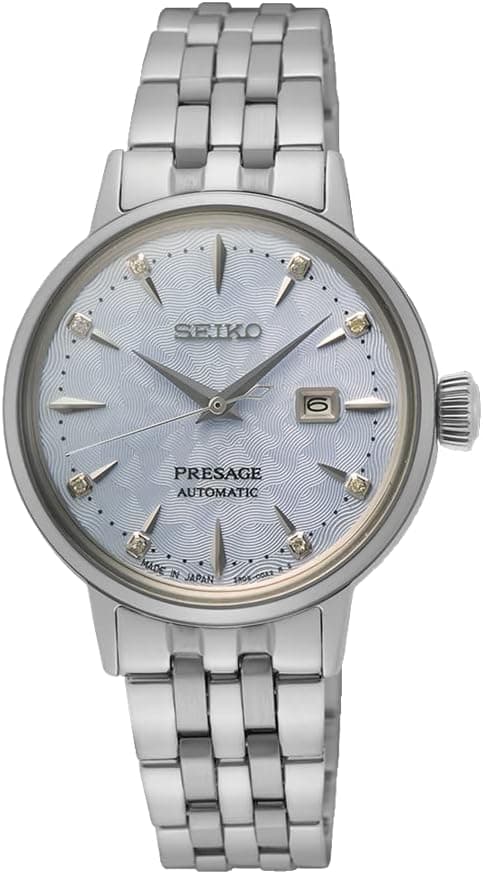 Seiko Ladies Presage Automatic Light Blue dial Silver Bracelet Watch SRE007, Silver, Classic on Amazon.ae - Price Tracker
