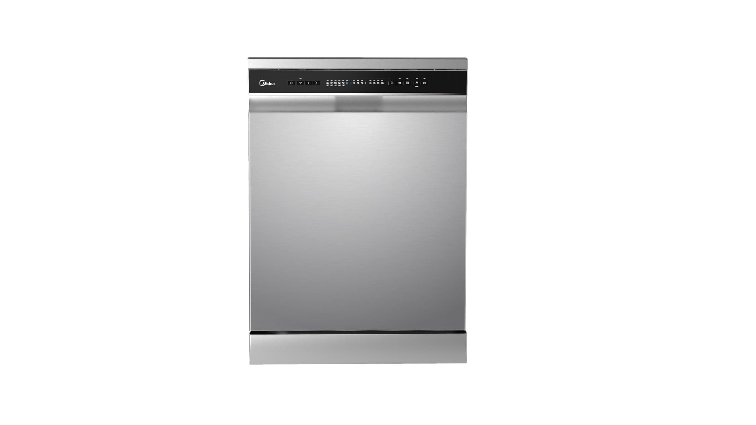 Midea Smart Freestanding Dishwasher, 14 Place Settings, 8 Programs, Wi-Fi, Delay Start & Half Load Function, Silent & High Energy Efficient, Rapid Wash, Child Lock, Self Cleaning Silver WQP14-W7633CS on Amazon.ae - Price Tracker