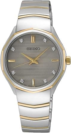 Seiko Women's Analog Quartz Watch with Stainless Steel Strap SUR616P1 on Amazon.ae - Price Tracker