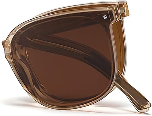 Foldable Polarized Round Sunglasses for Women UV400 Protection TR90 Folding Sun Glasses for Men on Amazon - Best Deal Finder